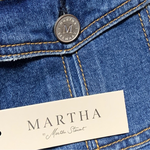 Martha Stewart Weekend Jean Jacket Medium Wash Denim Sz M NWT - Picture 6 of 12